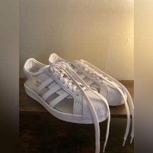 Adidas White Transparent Sneakers Size 9